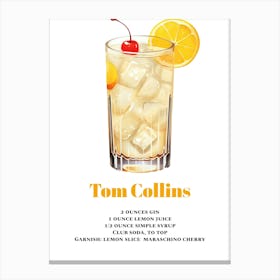 Tom Collins, Cocktail Hour Canvas Print