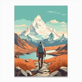 Patagonia 4 Travel Illustration Canvas Print