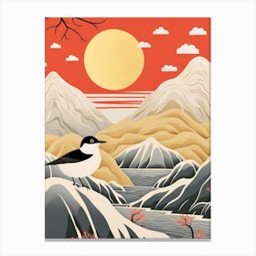 Bird Illustration Common Tern 3 Canvas Print