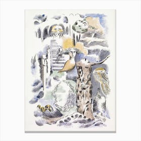 Design For Urne Buriall Ghosts, (1932), Paul Nash Canvas Print