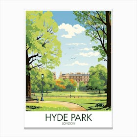 Hyde Park London Travel Print Gift Canvas Print
