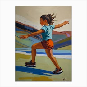 Girl Skates Canvas Print