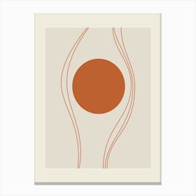 Orange And Beige 1 Canvas Print