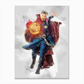 Doctor Strange Watercolor Canvas Print