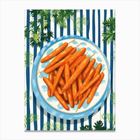 Carrots Summer Illustration 2 Canvas Print