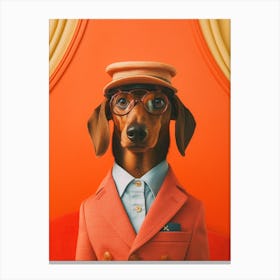 A Dachshund Dog 9 Canvas Print