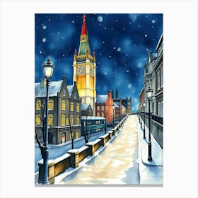 Christmas In London 2 Canvas Print