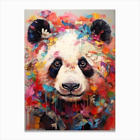 Panda Art In Contemporary Art Style 4 Canvas Print