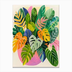 Tropical Leaves 150 Canvas Print