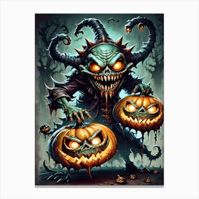 Halloween Demon Canvas Print