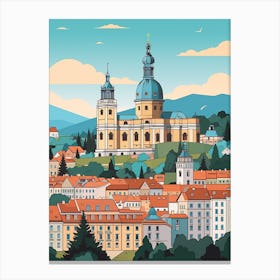 Czech Republic 2 Travel Illustration Canvas Print