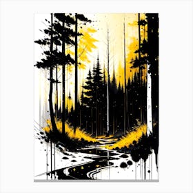 Yellow Forest 2 Canvas Print