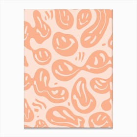 Peach Melted Happiness Canvas Print