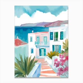 Santorino Greece Print Canvas Print