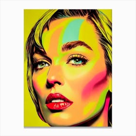 Milla Jovovich Colourful Pop Movies Art Movies Canvas Print