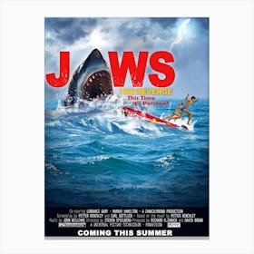 Jaws, Wall Print, Movie, Poster, Print, Film, Movie Poster, Wall Art, Canvas Print