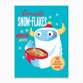 Abominable Snowflakes Canvas Print