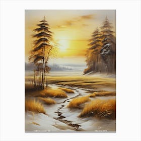 241.Golden sunset, USA. Art Print Canvas Print