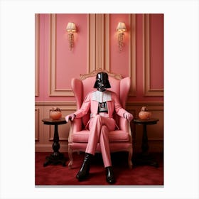 Darth Vader In Wes Anderson Style 21 Canvas Print