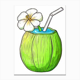 Coconut Drink 4 Canvas Print