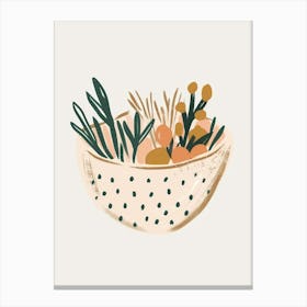 Bowl Of Vegetables Canvas Print