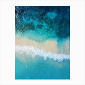 Aerial View Of The Beach 19 Canvas Print