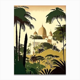 Zanzibar Tanzania Rousseau Inspired Tropical Destination Canvas Print