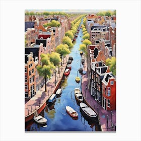 Amsterdam Canal Canvas Print