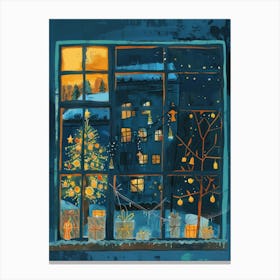 Christmas Window Canvas Print