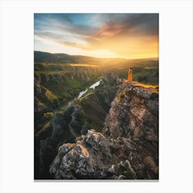 Sunset In The Mountains 2 Canvas Print