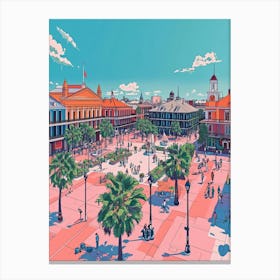 Jackson Square Minimal Painting 3 Canvas Print