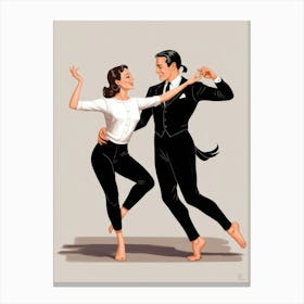 Tango Dancers 4 Canvas Print