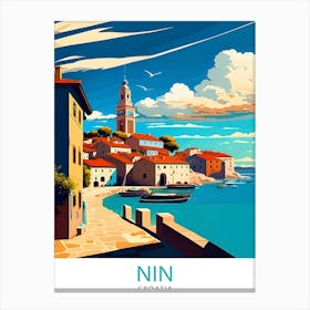 Nin Croatia TravePoster Canvas Print