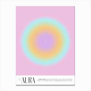 Aura Pink Canvas Print
