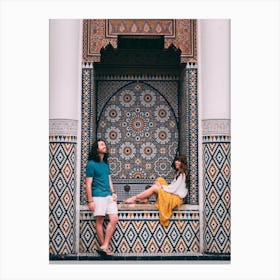 Moroccan Engagement Session Canvas Print