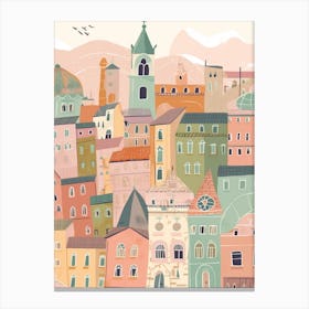 Turin 2, Italy Illustration Canvas Print