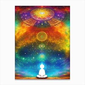 Meditation In Space Canvas Print