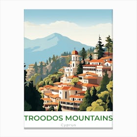 Cyprus Troodos Mountains Travel Canvas Print