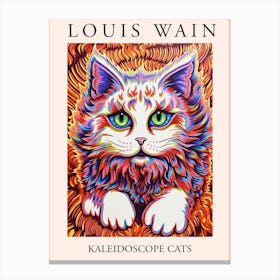 Louis Wain, Kaleidoscope Cats Poster 7 Canvas Print