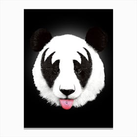 Kiss Of A Panda Final Canvas Print