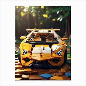 Lego Lamborghini Canvas Print