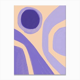 Purple Shapes Canvas Print