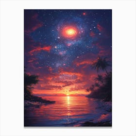 Galaxy Sunset Canvas Print