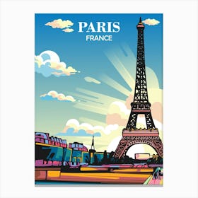 Travel Poster Paris France Stampe su tela