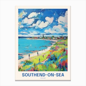 Southend On Sea England 2 Uk Travel Poster Canvas Print