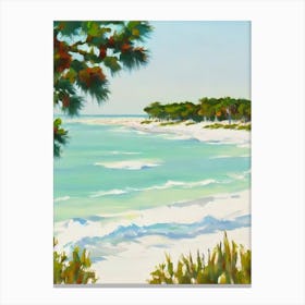 Gulf Shores Beach, Alabama Contemporary Illustration 1  Canvas Print