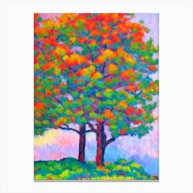 Leyland Cypress tree Abstract Block Colour Canvas Print
