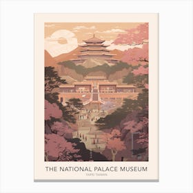 The National Palace Museum Taipei Taiwan Travel Poster Canvas Print