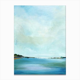 Sapphire Shore Canvas Print