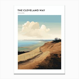 The Cleveland Way England 2 Hiking Trail Landscape Poster Canvas Print